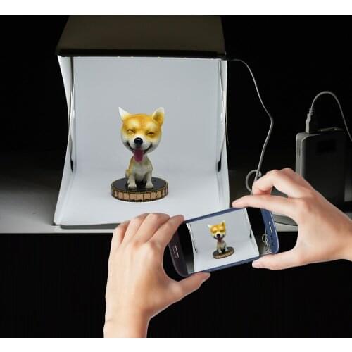 Portable Folding Lightbox Photography Studio Softbox LED Light Soft Box Tent Kit for Phone DSLR Camera Photo Background