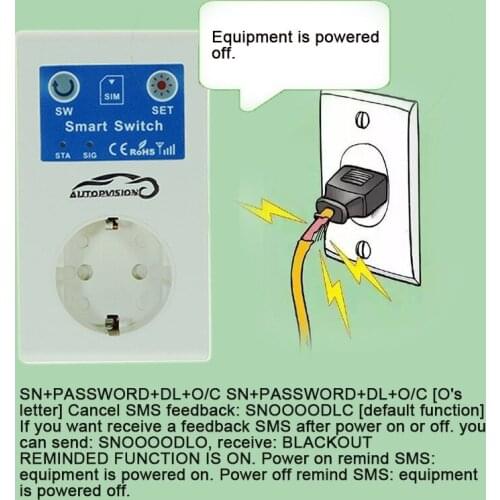 NEW16A GSM APP Power On Off Alarm Outlet Relay Smart Switch Remote Control Intelligent Temperature Sensor Control Button Control