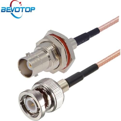 RG179 Cable 75 Ohm BNC Male to Waterproof BNC Female Jack Connector Adapter for Video Camera SDI Camcorder HD-SDI/3G-SDI/4K/8K