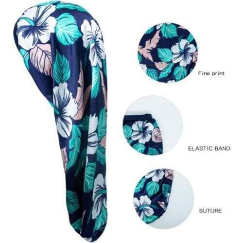 Elastic Wide Edge Satin bonnet Long Hair Hat Sleeping Hats Wrap Night Cap Hair Care Bonnet for Women Men Unisex Cap Bonnet