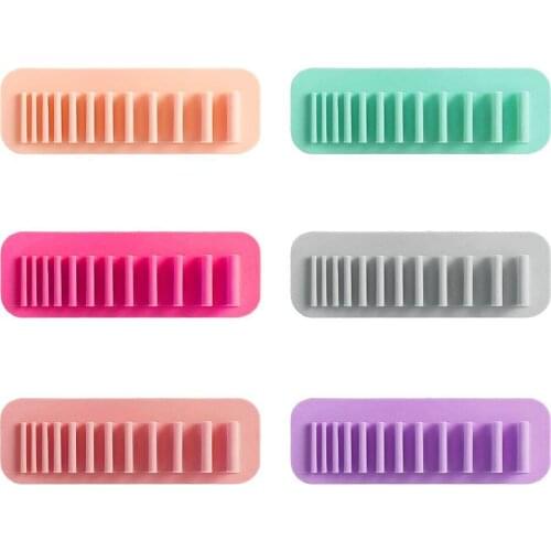 Silicone Nail Brush Makeup Holder Organizer Makeup Display Shelf Brush Brush Stand Drying Rack Storage holder Brush Case N8E6