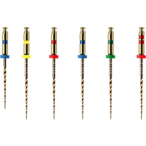 Dental Endo Files PRO-FLEXI 20/04 Golden Heat Activation Function Files 25# 6% Dental Endodontic NITI Files Dental Instrument