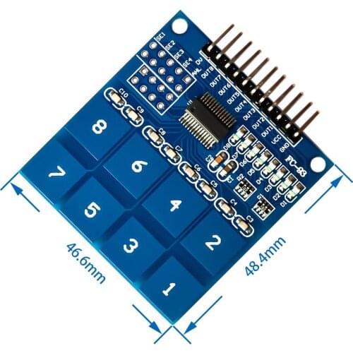 TTP226 8 Channel Digital Touch Sensor Module Capacitive Touch Switch