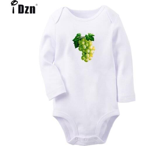 Spring Autumn Baby Boys Rompers Baby Girls Cute Bodysuit Newborn Fruit Grape Coconut Long Sleeves Jumpsuit Soft Cotton Clothes
