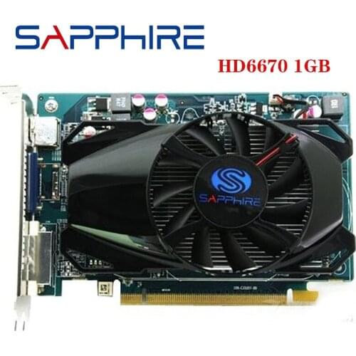 SAPPHIRE HD6670 1GB For AMD Video Card GPU Radeon HD 6670 GDDR3 128bit Graphics Cards PC Computer Game For Video Cards HDMI VGA