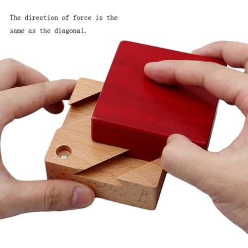 High Quality Wooden Magic Box Puzzle Game Luban Lock Toys For Children Adult Educational Toys Brain Teaser Game