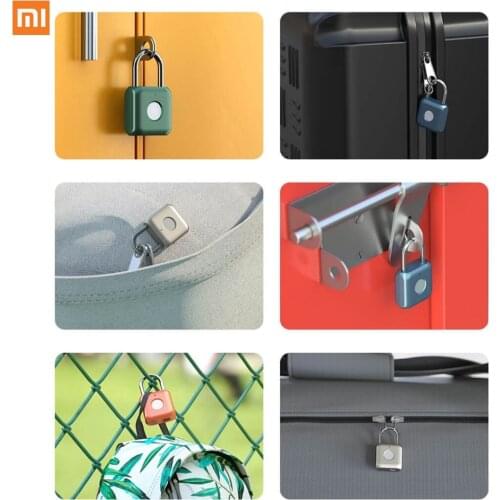 Xiaomi Uodi Youdian Kitty Smart Fingerprint Door Lock Padlock USB Charging Keyless Anti Theft Travel Luggage Drawer Safety Lock