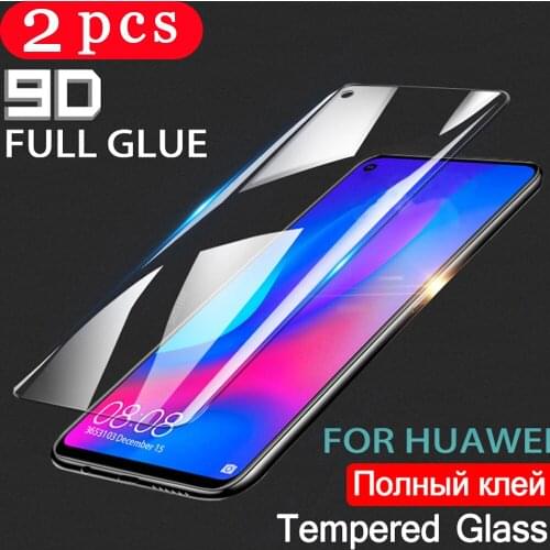 2Pcs 9H protective film for huawei P30 pro P20 lite P10 P9 lite tempered on the glass phone screen protector glass smartphone