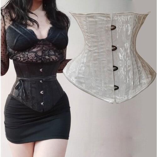 Short Torso Waist Corset Underbust Bustiers Corsets Waist Trainer Body Shapewear Women Belly Sheath Slimming Belt Modeling Strap
