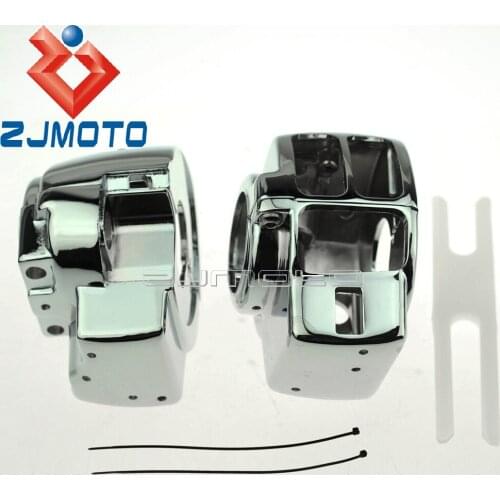 1Pair Motorcycle Aluminum Switch Housing Covers For Harley Street Glide FLHX 2006-Up Electra Glide FLHT Standard Classic 1996-Up