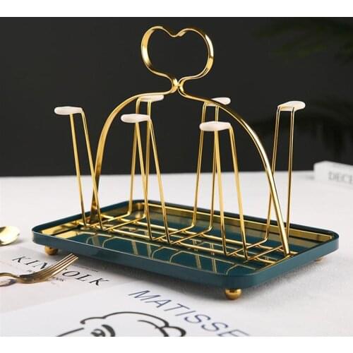 1Pc Cup Holder Cups Organizer Delicate Cup Shelf Wine Glass Holder Upside-down Goblet Storage Rack (Without The Tray)