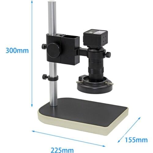1080P Freely Adjustable Stand VGA HDMI Industry Video Microscope Camera 180X 300X C Mount Lens For PCB Soldering