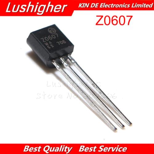 20PCS Z0607 TO-92 Z0607MA TO92 Triacs 0.8 Amp 600 Volt New Original