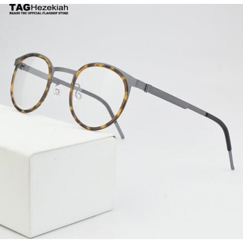 2021 Brand round optical glasses frame men Vintage eye glasses frames for women computer myopia eyeglasses spectacles Nerd L9704