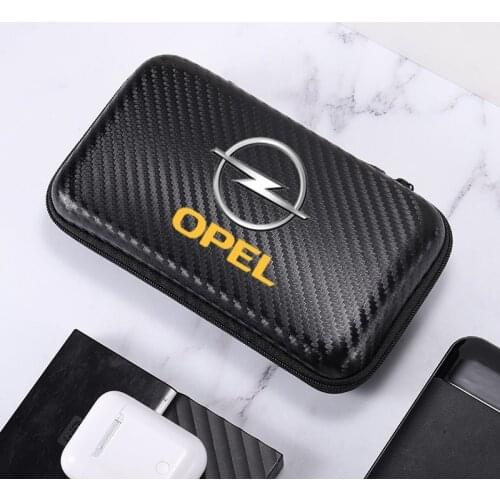 4S Sports Carbon Fiber Car Driving bag phone 3C Supplies Storage bag For OPEL Vauxhall Astra H Insignia J Vectra C Corsa Car