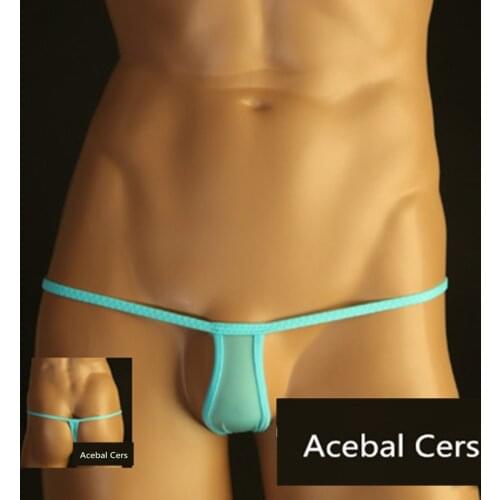 Acebal Cers 2017 Brand breathable mesh silk mens underwear Mens Bikini Short Underwear wholesale New XXL XL L M size