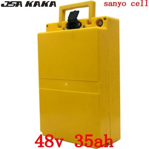 48V 1000W battery 48V 35AH electric bicycle battery 48V 35ah Lithium ion battery pack use sanyo cell with 54.6V 2A charger