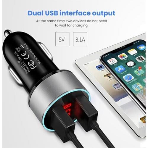 Dual USB 3.1A Fast Charging Car-Charger Phone Charger Adapter FOR Porsche 911 918/Cayenne/Macan/Macan S/Panamera/Cayman/Carrera