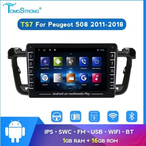 ROM 16GB RAM 1GB For Peugeot 508 2011 2012 2013 2014-2018 2 Din Android bt wifi with ips screen car radio multimedia player