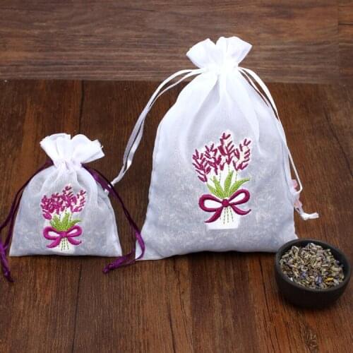 Free shipping Embroidery empty bags jewelry storage bag dried flowers bags wedding gift bags
