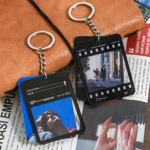 Yoofun Pendant Vintage Keychains Creative Keyrings Movie Flower Sky Clouds Key Chain Kawaii Pendants