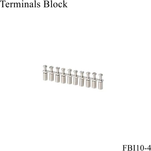 FBI 10-4 Center Contact Short Circuit Matching Din Rail Screw Terminal Blocks Parallel Strips Fixed Bridge UK Series Accessories