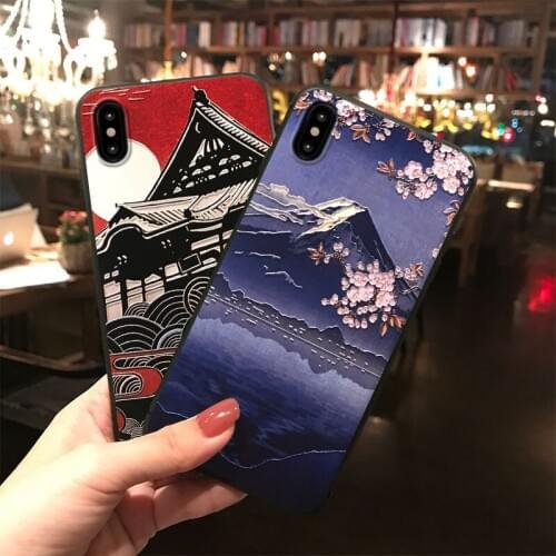Japan Mount Fuji Phone Case for Huawei P20 P30 P40 Mate 10 20 30Lite Pro Honor 8X 9 10 20 30Pro Capa Soft TPU Back Cover Coque