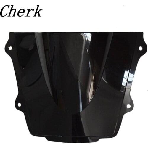 Black Motorcycle Double Bubble Windshield Windscreen Fairing For Honda CBR600RR F5 2013 2014 2015 cbr