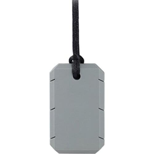 Baby Silicone Teether Autism Sensory Chew Therapy Tools Kids Chewy Necklace Toys Q1FE