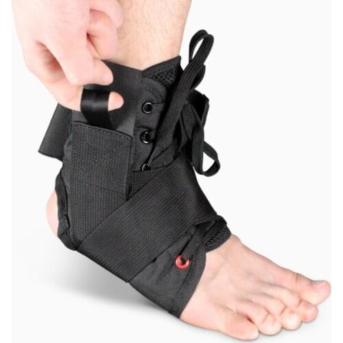 Lace Up Ankle Brace for Sprained Ankle, Adjustable Ankle Stabilizer for Men & Women, Figure 8 Ankle Support Brace