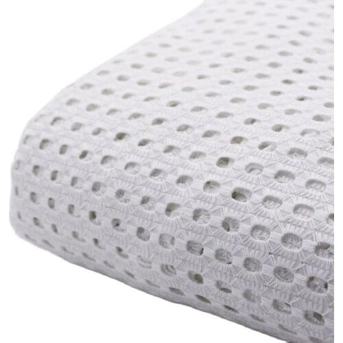 CMCYILING Cotton Oval Embroidered Fabric White Lace Fabrics Tissu For Female Dress Skirt Textile Sewing Couture Materiel