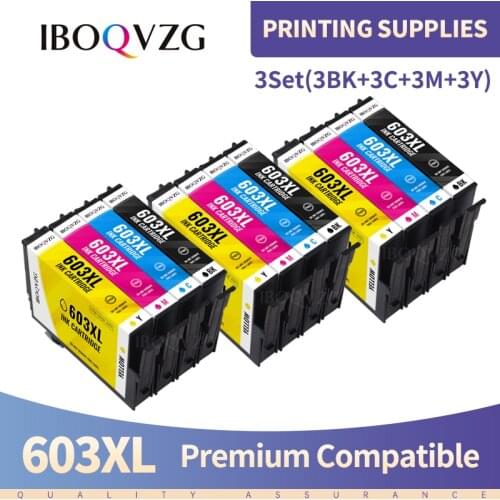 IBOQVZG For Epson 603XL ink Cartridges Compatible for Expression Home XP-3100 XP-4100 XP-2100 XP-2105 XP-3105 XP-4105 Printer