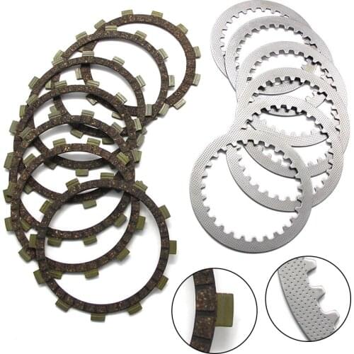 Motorcycle Clutch Friction Disc Plate Kit For Yamaha YFM350 Big Bear 350 4WD Special Edition YFM350R YFM350ER YFM350X YFM400 FPR