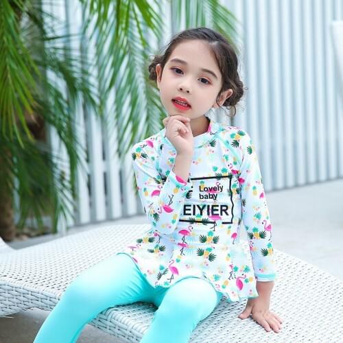 Rashguard Swimsuit Girl Tankini Bathing Clothes Cute Toddler Bikini Kids Swimwear For Girls Suit Boy Long Sleeve Rash Guard Sun
