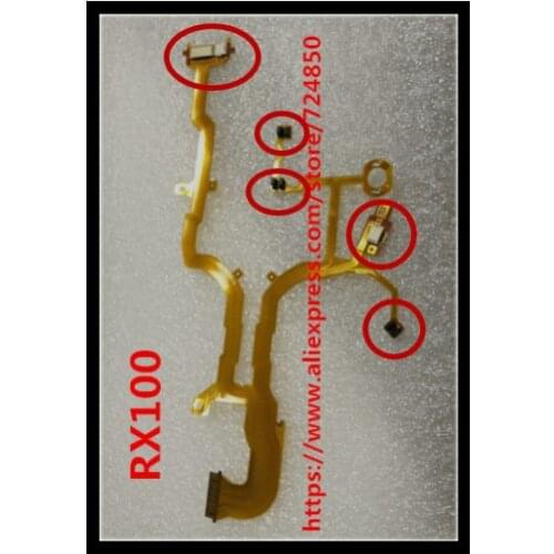 NEW Lens Back Main Flex Cable For SONY DSC-RX100 DSC-RX100 II RX100 M2 + Sensor + Socket Digital Camera Repair Part