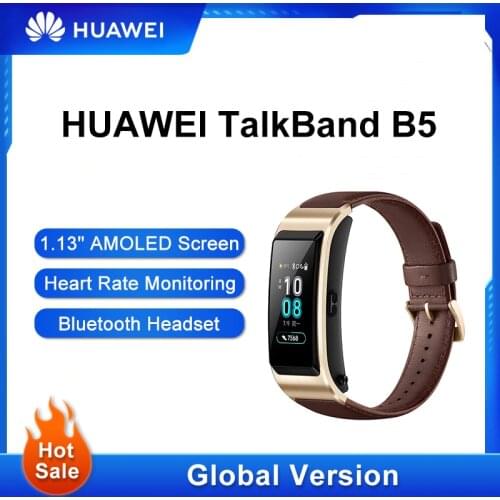 Original Huawei TalkBand B5 Fitness Bracelet Smart Wristbands Sport Tracker Bluetooth Headset Earphone Heart Rate Sleep Tracking