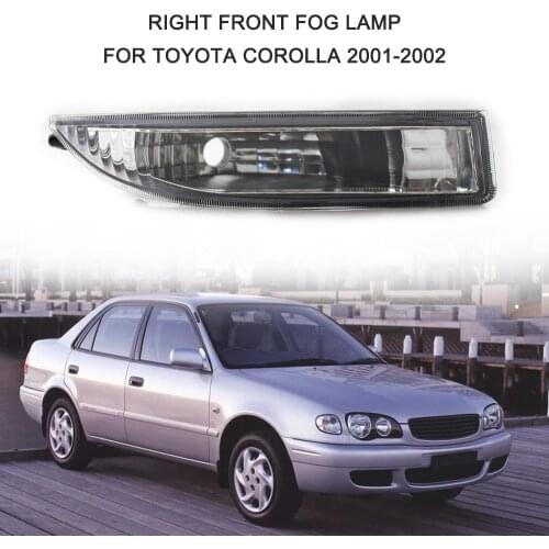 Right Fog Lamp Front Fog Light HB4 Replacement for Toyota Corolla 2001-2002