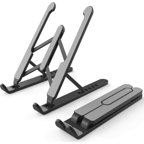 Portable Adjustable Notebook Stand Foldable Laptop Holder Ergonomic Desktop Stand Holder Universal for 8-15.6inch Laptops