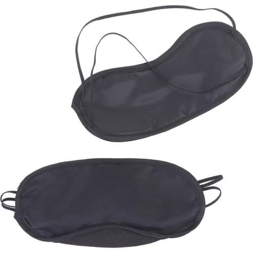 5/10Pcs Black Comfortable Sleep Eye Mask Shade Cover Blindfold Night Sleeping Eyepatch Travel Aid Sleeping Mask Blindfold