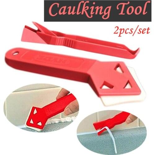 1Set Scraper Caulking Tool Glass Rubber Shovel Angle Scraper for Kitchen Bathroom Window Sink To Remove Residual Rubber Scraper