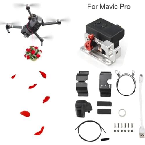 Air-Dropping Thrower System Wedding Ring Gift Emergency Remotely Delivery Rescue Fishing for DJI Mavic Pro Drone Accessories