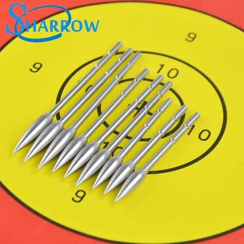10/20pcs 80/100/120 Grain Archery Arrowheads Target Points Tips Broadheads ID3.2mm Arrow Heads Tips Practice Accessories