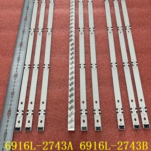 30pcs LED Backlight strip for LG 43LH5100 43LH615V 43LH7500 43LH604V 43LH570V 43LH590V 43LH510V 43LH5700 6916L-2743A 2743B 2550A