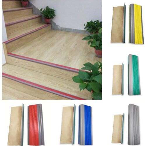 Thick PVC Anti-Collision Rubber Non Slip Stair Step Angle Corner Floor Layering Stair Anti-Slip Strip Tape Step Edge Trim 5X2.5M