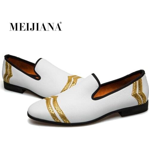 MEIJIANA Mens Shoes Casual Shoes Fashion Loafers Men Luxury Handmade Loafers Men Shoes Luxury White Casual Shoes Loafers Men