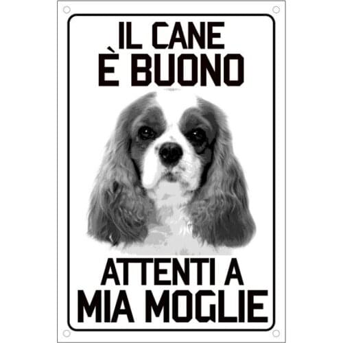 Vintage Pet Dog the Dog Is Good Careful Metal Tin Sign 8x12 Inch Retro Home Bar Pub Outdoor Garden Wall Decor