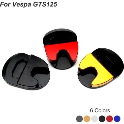 For Vespa GTS125 GTS 125 Motorcycle Kickstand Sidestand Extension Enlarger Pad Foot Side Kick Stand Bracket CNC Aluminum Anodize