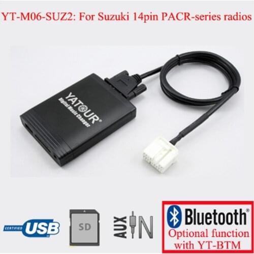 Yatour for Suzuki SX4 Grand Vitara Swift Jimny II 14-Pin PACR Car Digital Music Changer USB MP3 adapter for Fiat Sedici Agila 68