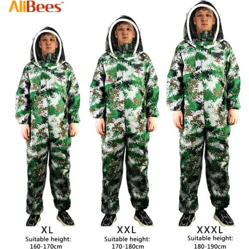 Protective Beekeeping Suit Anti Bee Beekeeper Veil Smock Cloth Equipment Bee Keeping Hat Suit Beekeeper Costum Apiculture