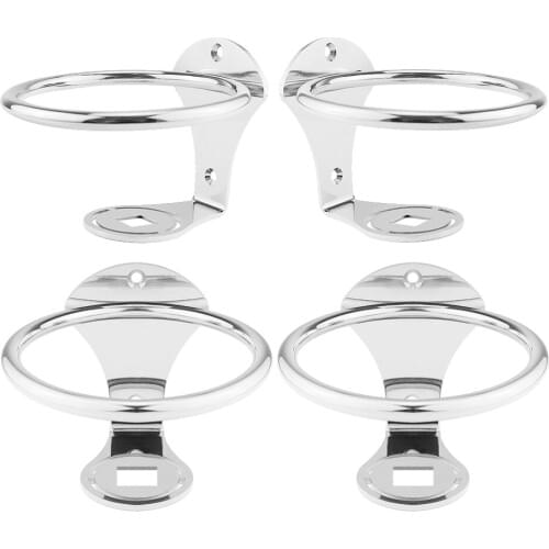 4x Marine Boat Mount Drink Cup Holder Bottle Stand 316 Stainless Steel Durable